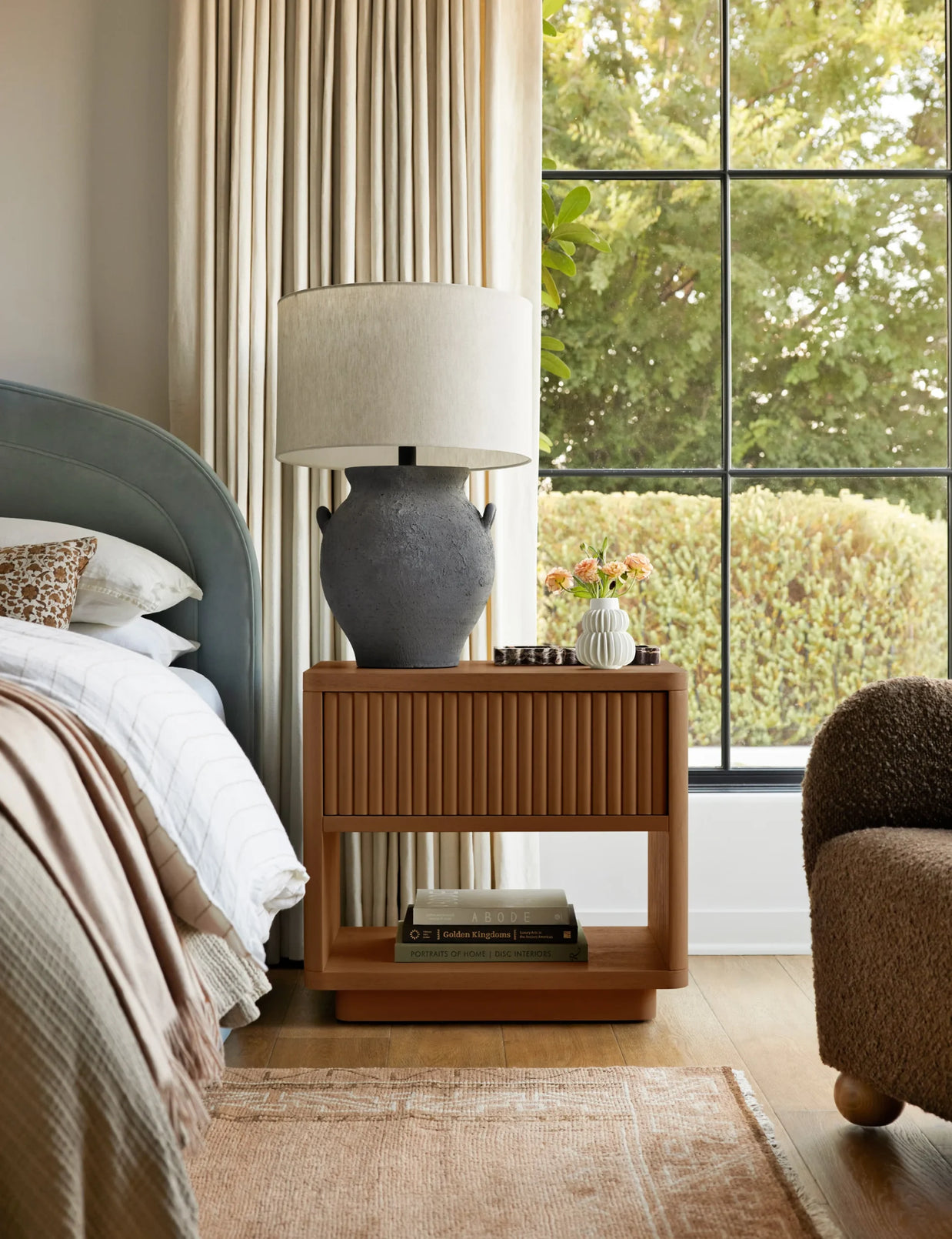 Slatted Edge Nightstand