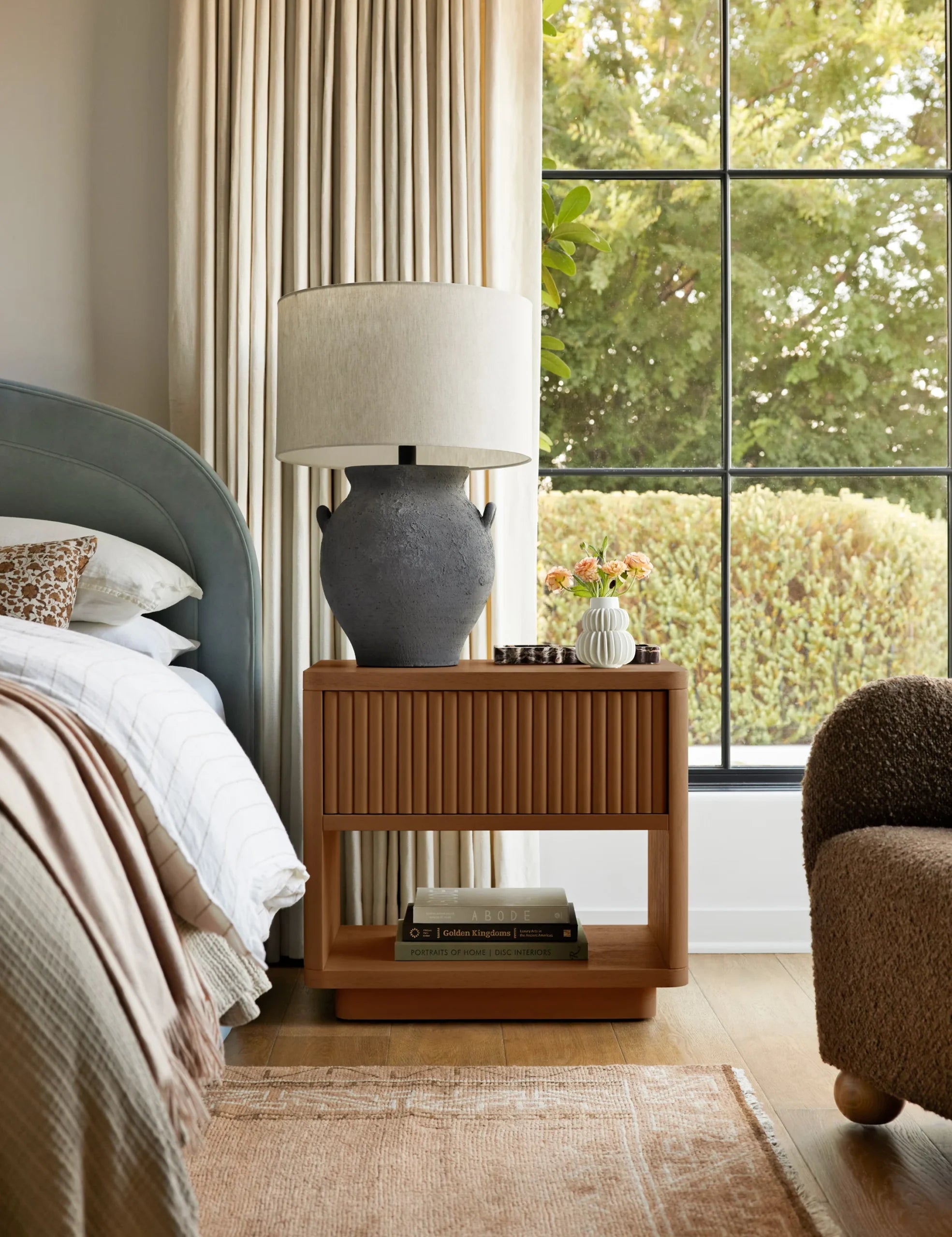 Slatted Edge Nightstand