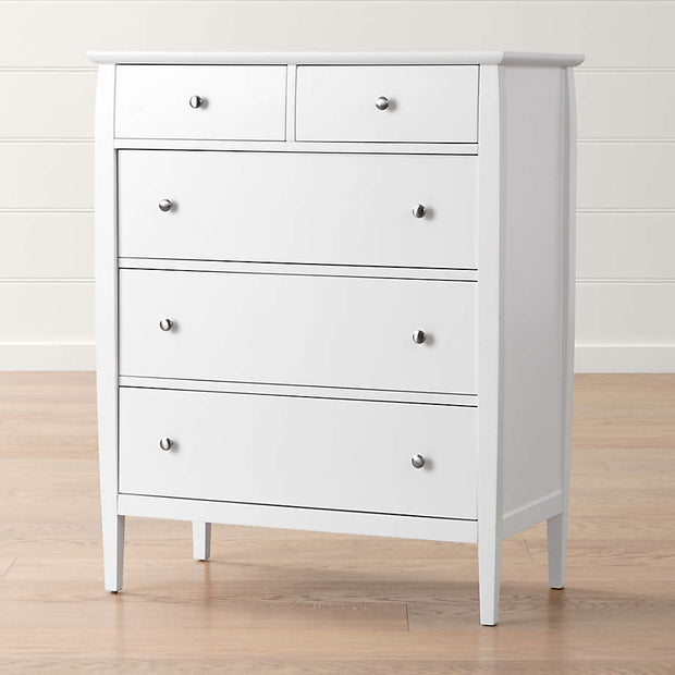 Chalk White 5-Drawer Dresser