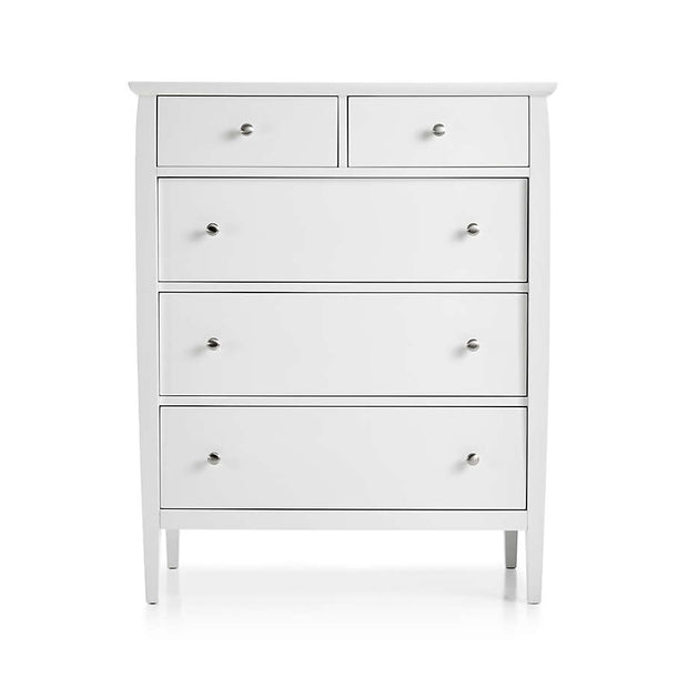 Chalk White 5-Drawer Dresser