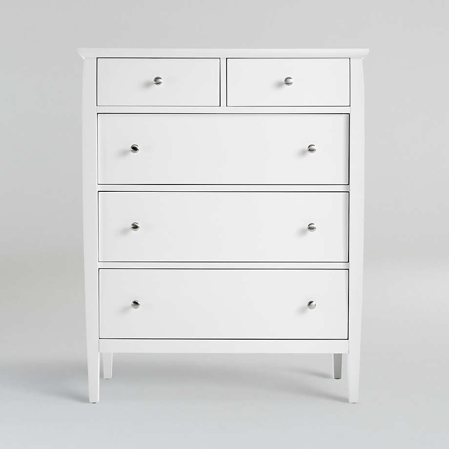 Chalk White 5-Drawer Dresser
