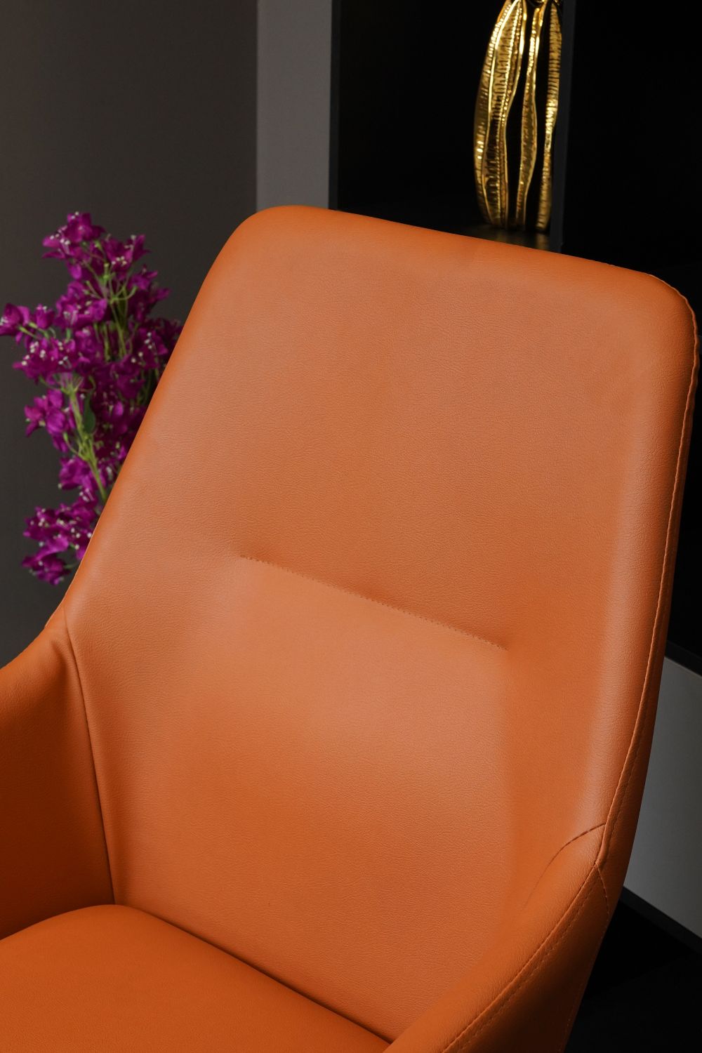 Jasper Cognac Leatherette Executive Chair