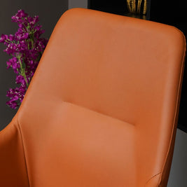 Jasper Cognac Leatherette Executive Chair