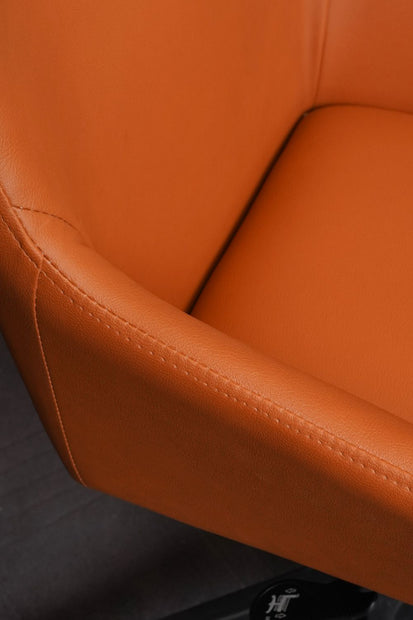 Jasper Cognac Leatherette Executive Chair