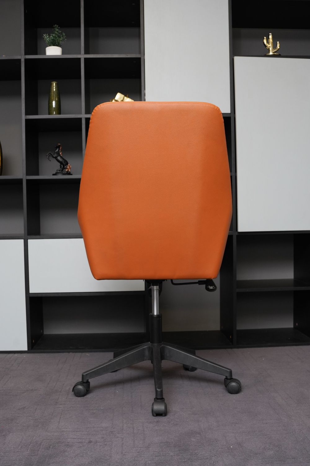 Jasper Cognac Leatherette Executive Chair
