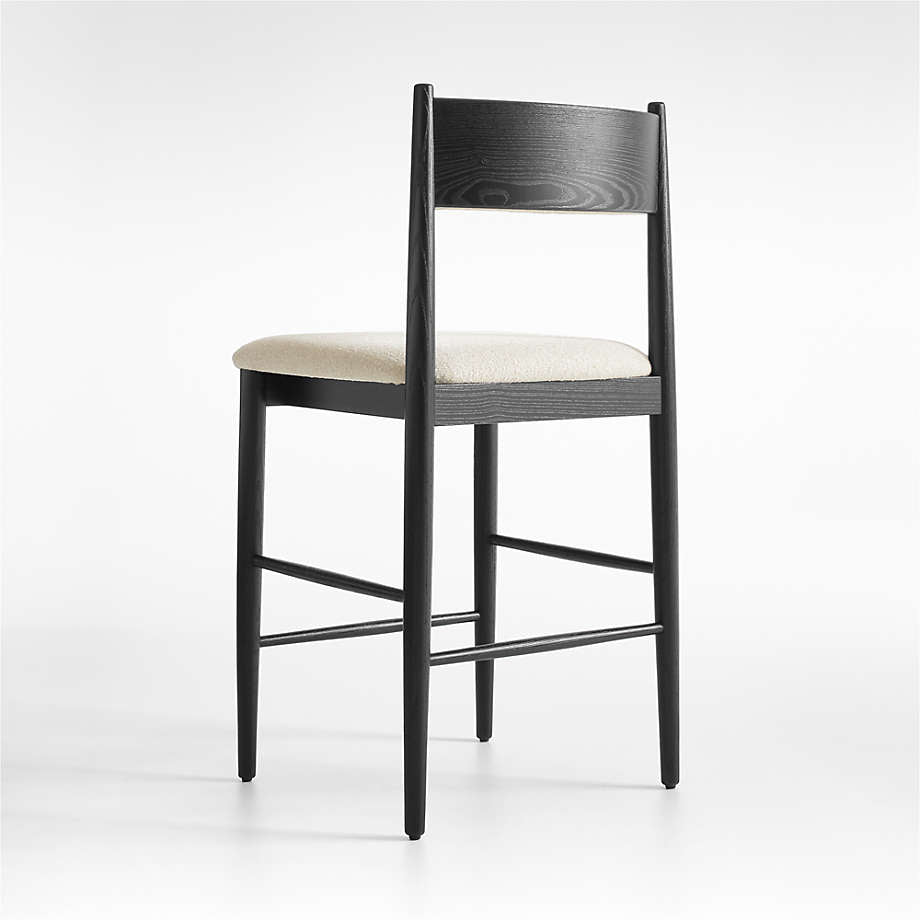 Black Steel Frame Stool