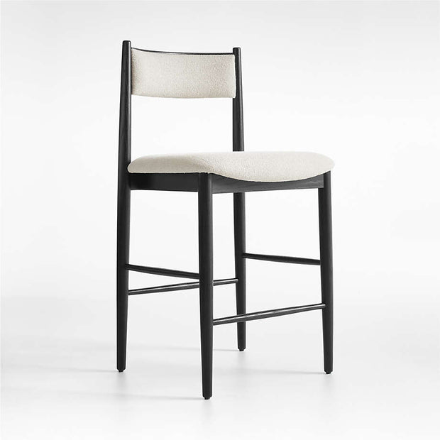 Black Steel Frame Stool