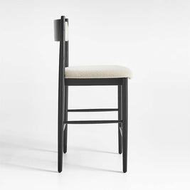 Black Steel Frame Stool