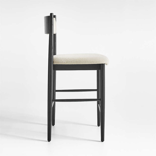 Black Steel Frame Stool