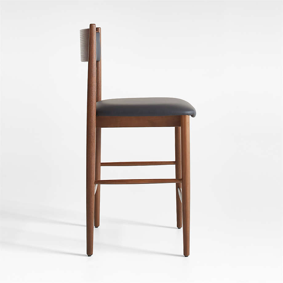 Walnut Round Seat Stool