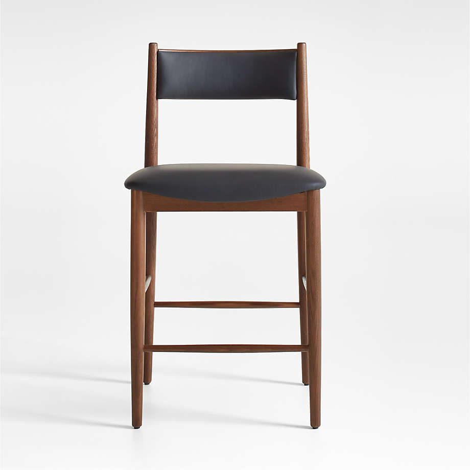 Walnut Round Seat Stool