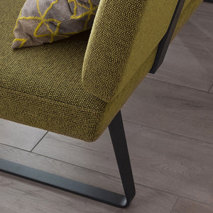 Mustard Mid-Back Dining Sofa Bench