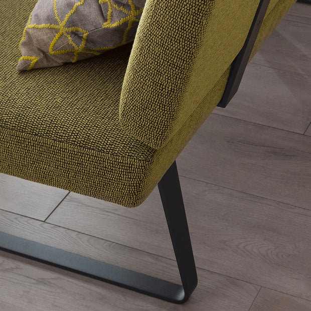 Mustard Mid-Back Dining Sofa Bench
