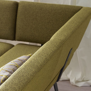 Mustard Mid-Back Dining Sofa Bench