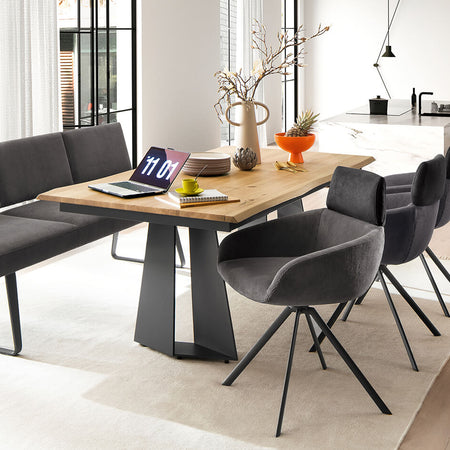 Mustard Mid-Back Dining Sofa Bench