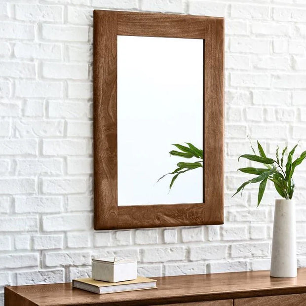Oak Frame Tall Wall Mirror