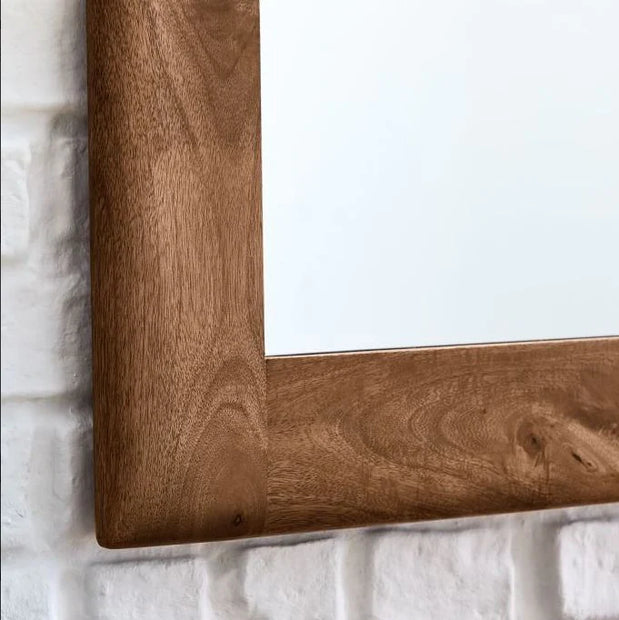 Oak Frame Tall Wall Mirror