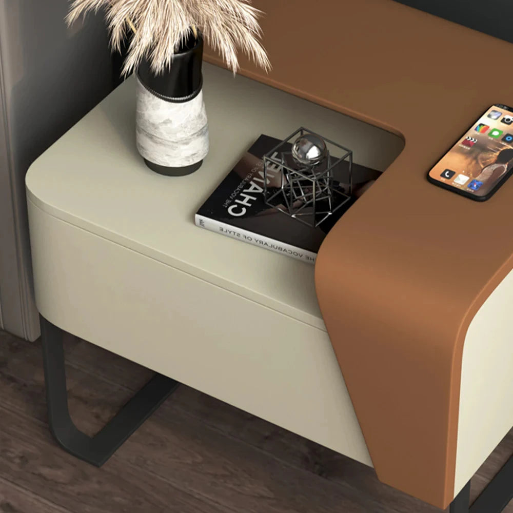 Walnut Tray Nightstand