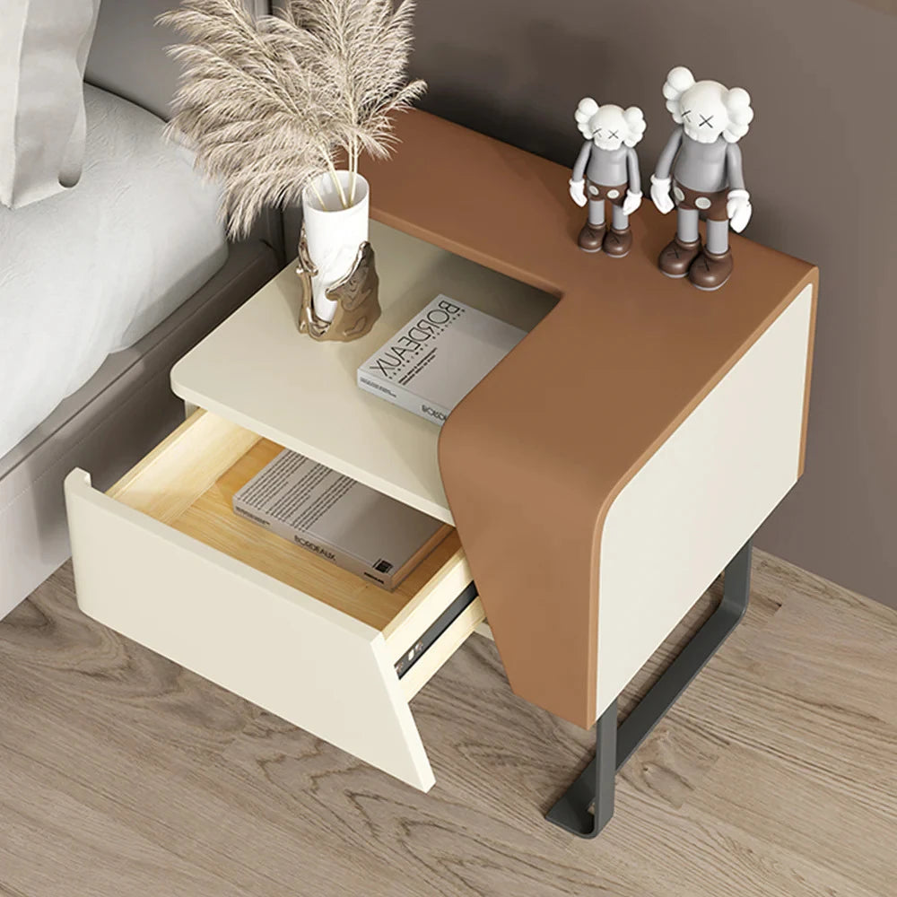 Walnut Tray Nightstand