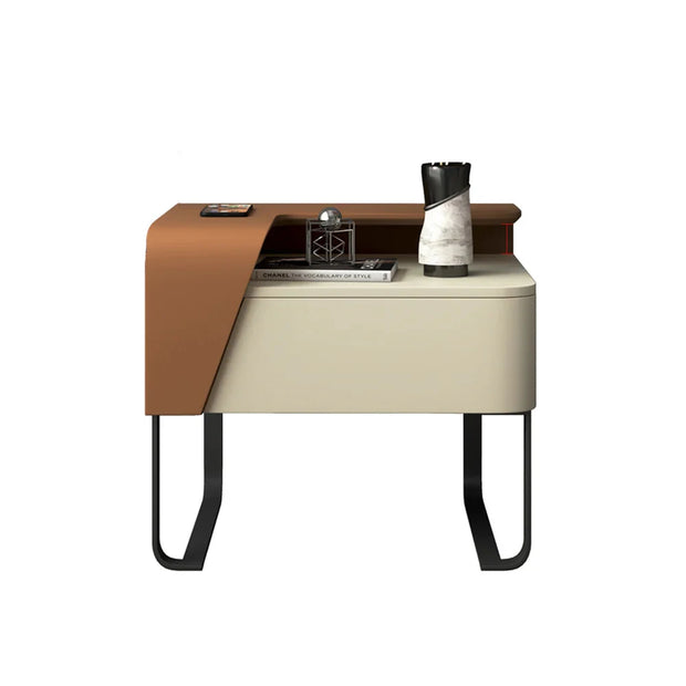 Walnut Tray Nightstand