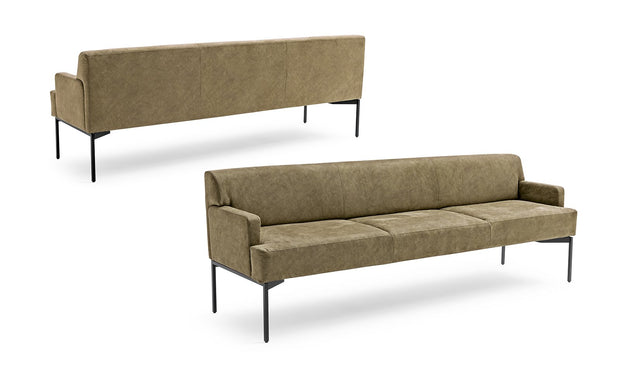 Greystone High-Back Dining Settee