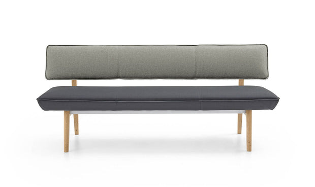 Cloud Grey Modern Banquette Bench