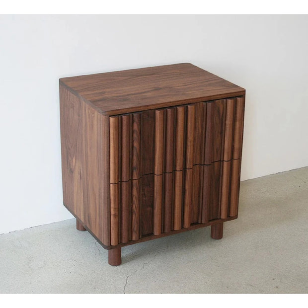 Fluted Panel Nightstand