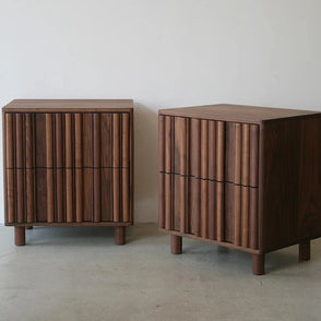 Fluted Panel Nightstand
