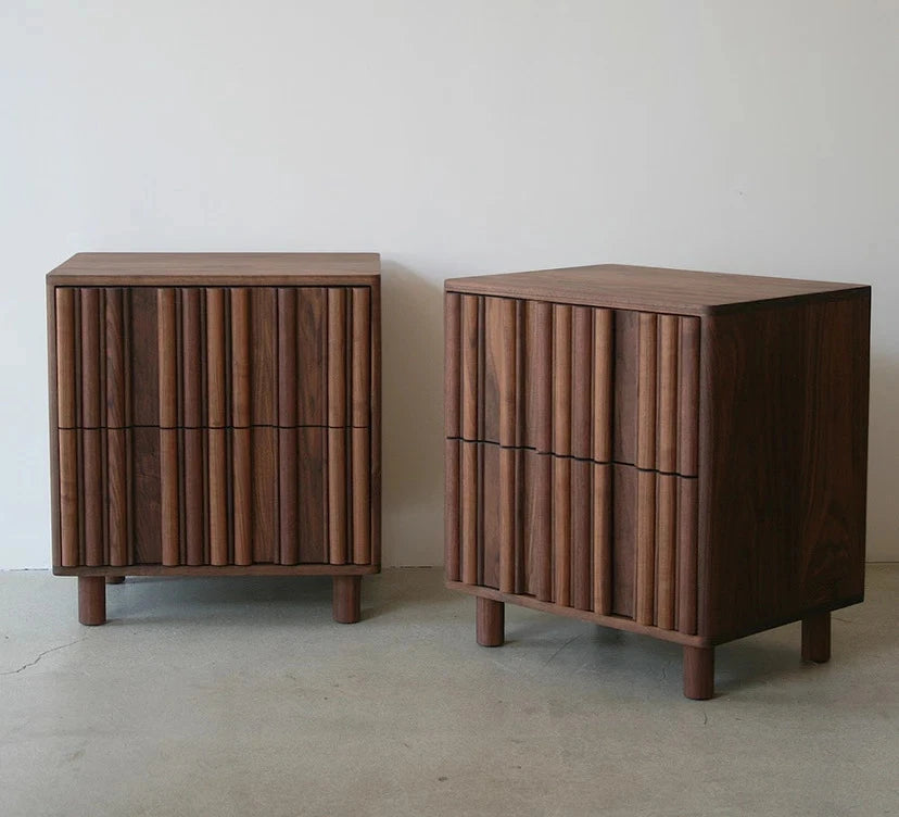 Fluted Panel Nightstand