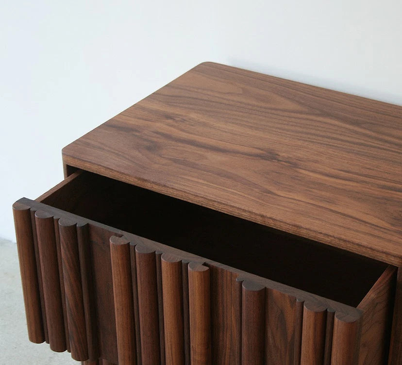 Fluted Panel Nightstand