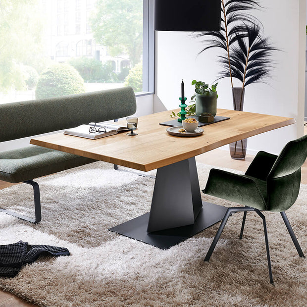 Brick Leatherette Corner Bench