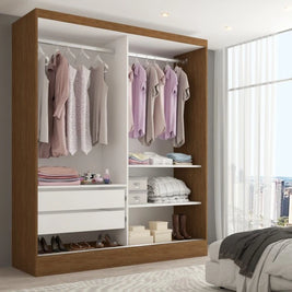 Slatted Glass Wardrobe